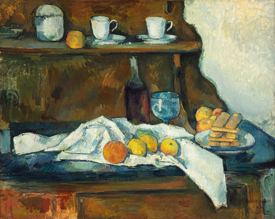  The Buffet #4 Painting by Paul Cezanne