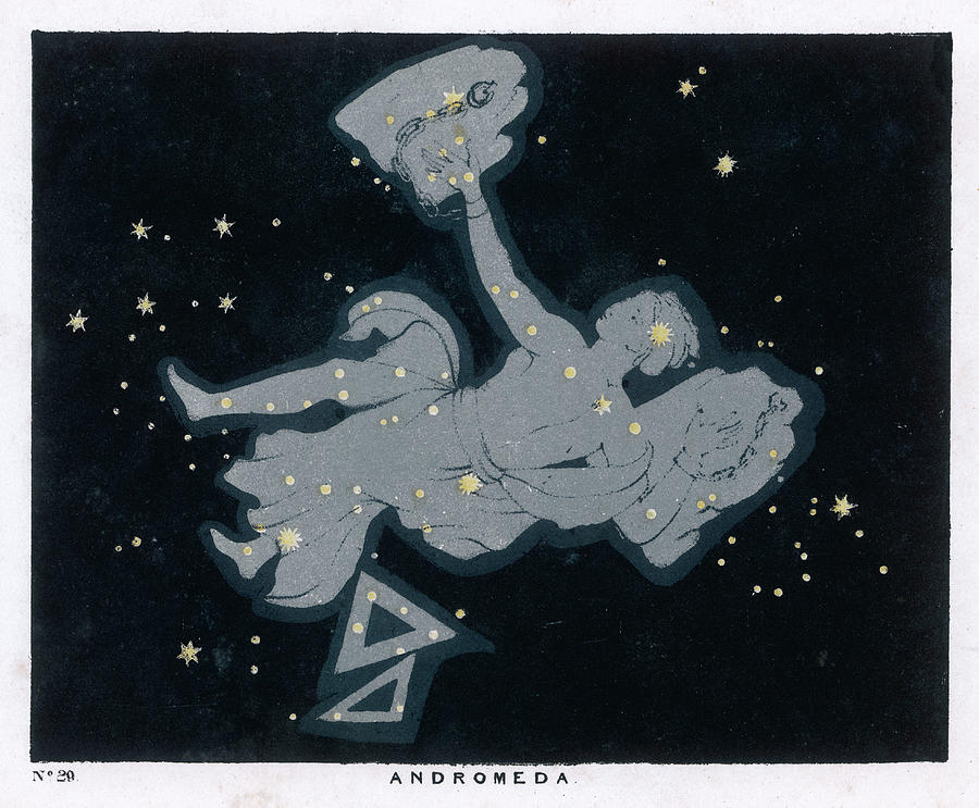 The Constellation Of Andromeda Drawing by Mary Evans Picture Library