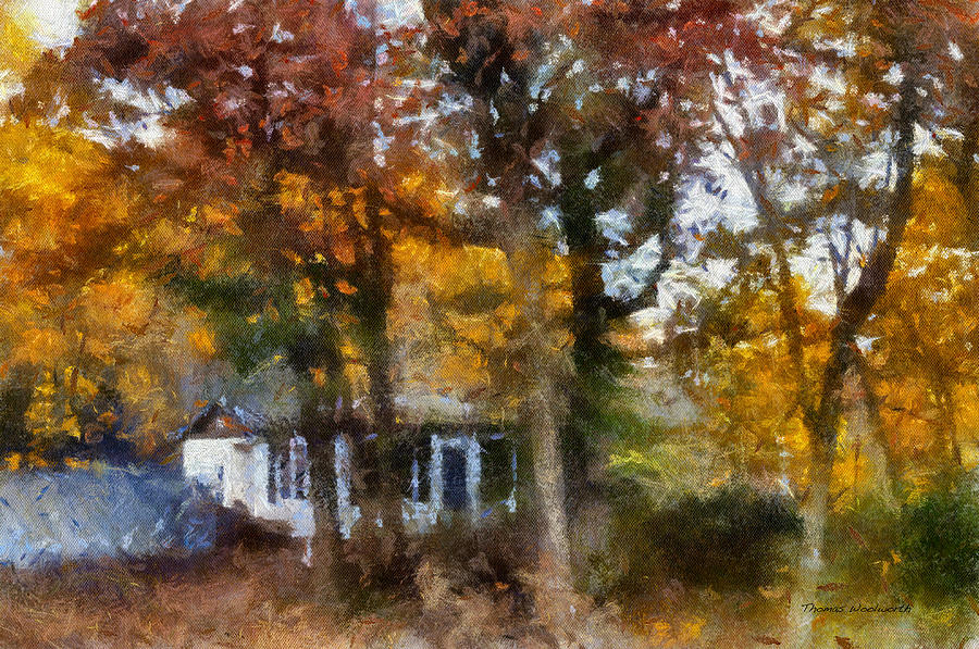  The Cottage During Autumn 02 Photograph by Thomas Woolworth