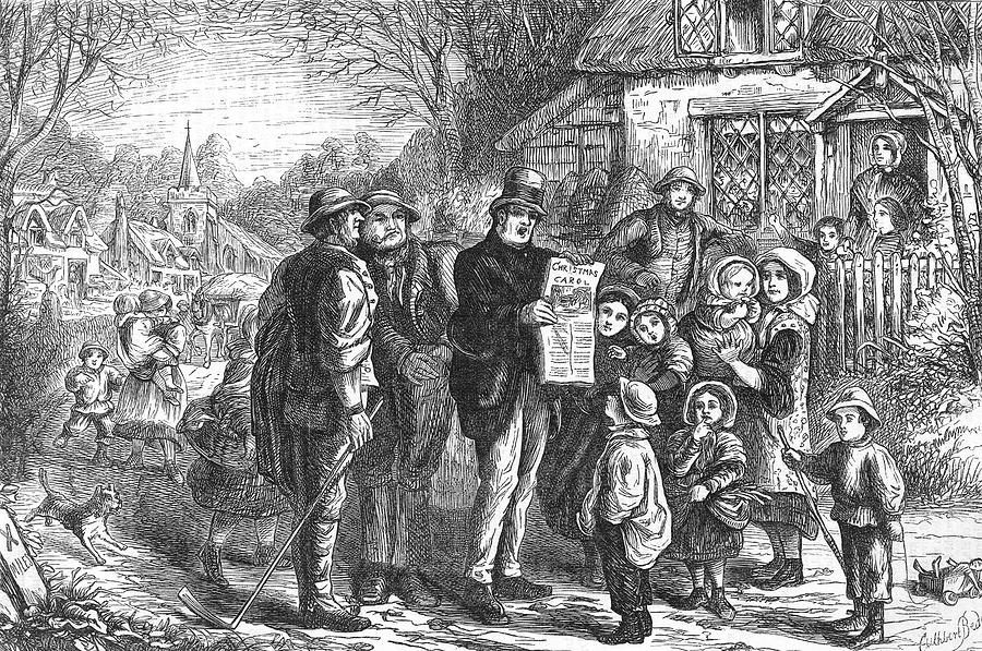 The Country Carol-seller Attracts Drawing by Mary Evans Picture Library ...