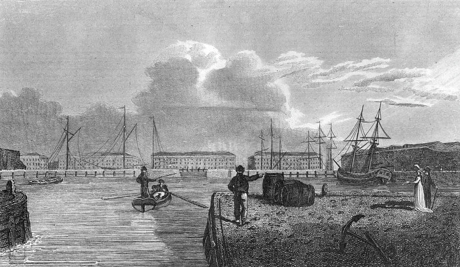 The Docks At Wapping Drawing by Mary Evans Picture Library - Fine Art ...