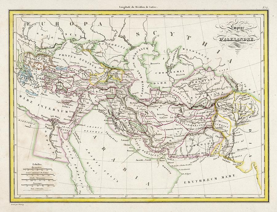 The Empire Of Alexander Date Drawing by Mary Evans Picture Library ...