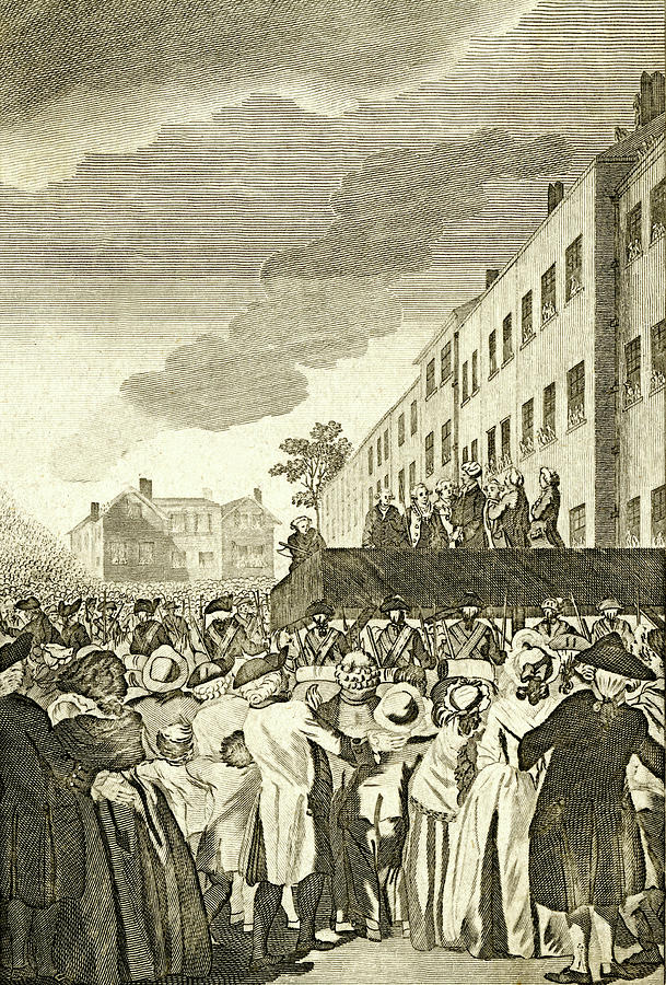 Execution Drawing - The Execution Of Rebel Lords by Mary Evans Picture Library Execution Drawing - The Execution Of Rebel Lords by Mary Evans Picture Library