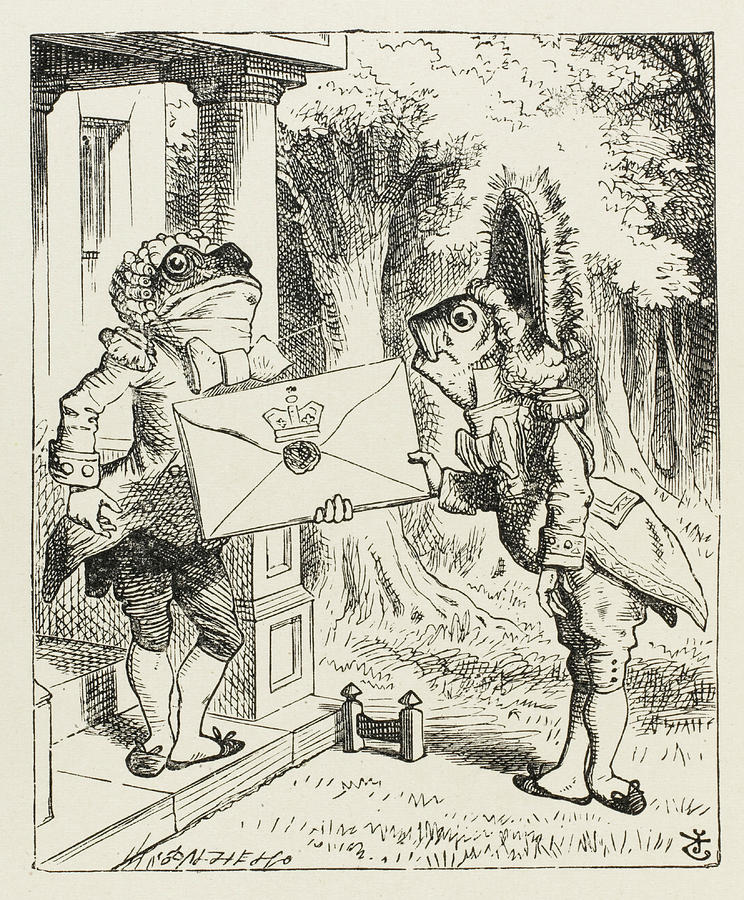 The Fish Footman And The Frog Footman Drawing by Mary Evans Picture ...