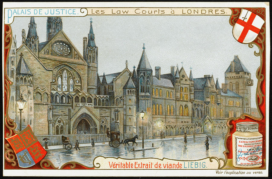 London Drawing -  The Law Courts In The Strand/fleet by Mary Evans Picture Library