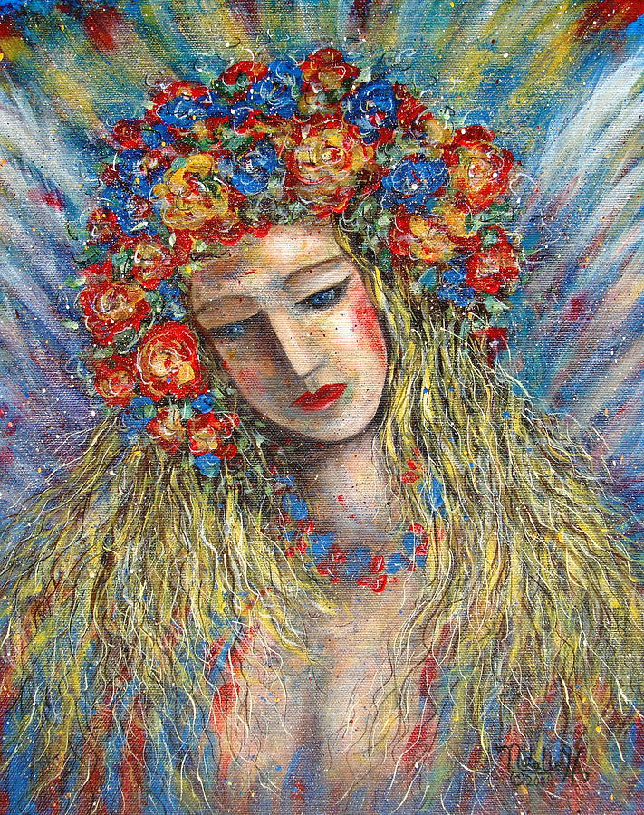  The Loving Angel Painting by Natalie Holland