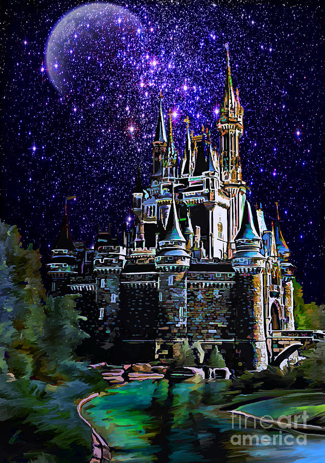The Magic castle. Painting by Andrzej Szczerski - Fine Art America