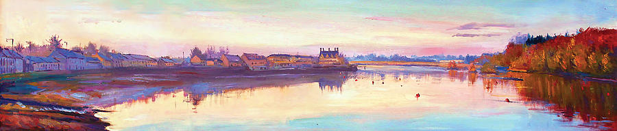 The Quay At Dusk Painting