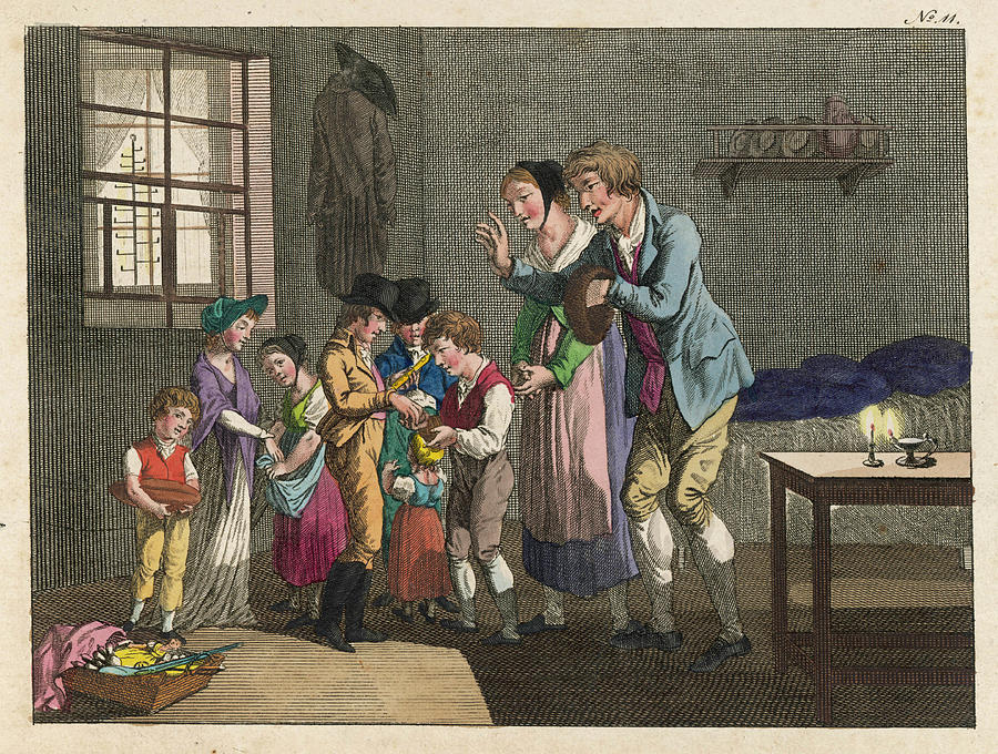 The Thalberg Children Arrive Bearing Drawing by Mary Evans Picture ...