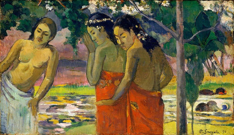  Three Tahitian Women #5 Painting by Paul Gauguin