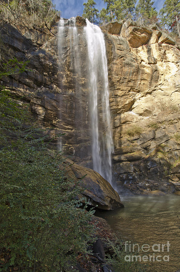 Background Photograph - Toccoa Falls Waterfall by Debra Johnson Background Photograph - Toccoa Falls Waterfall by Debra Johnson