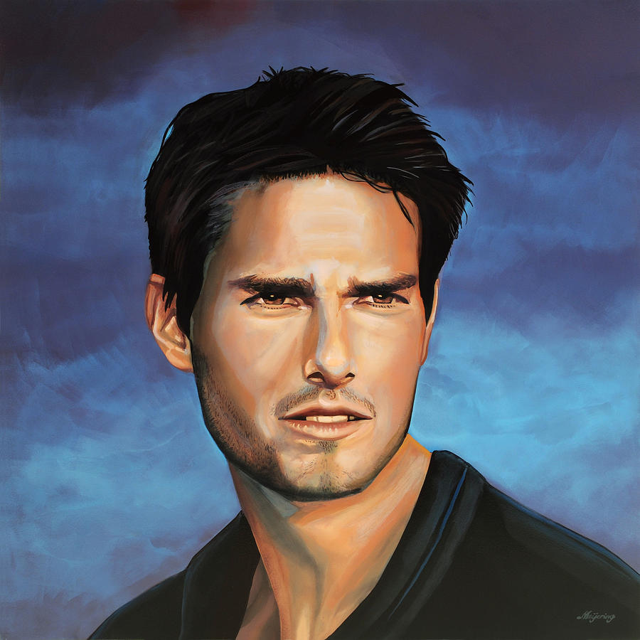 Top Gun Painting -  Tom Cruise by Paul Meijering