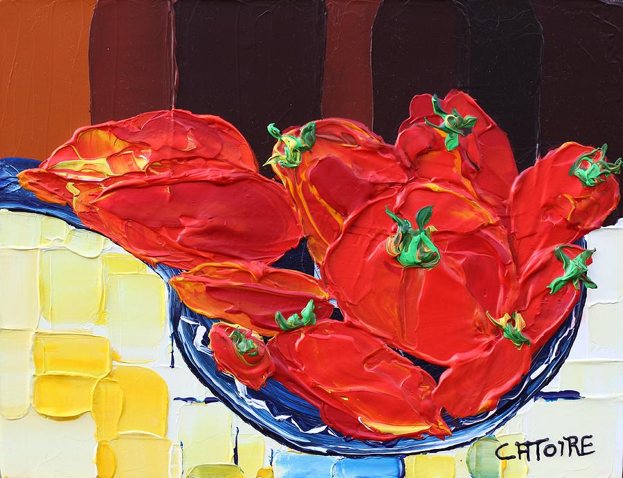  Tomatoes Painting by Valerie Catoire