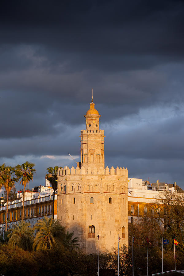  Torre del Oro at Sunset in Seville Photograph by Artur Bogacki