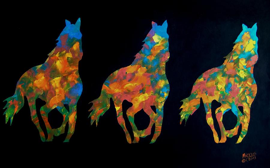  Trifecta Painting by Cindy Micklos