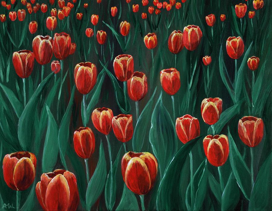  Tulip Festival Painting by Anastasiya Malakhova