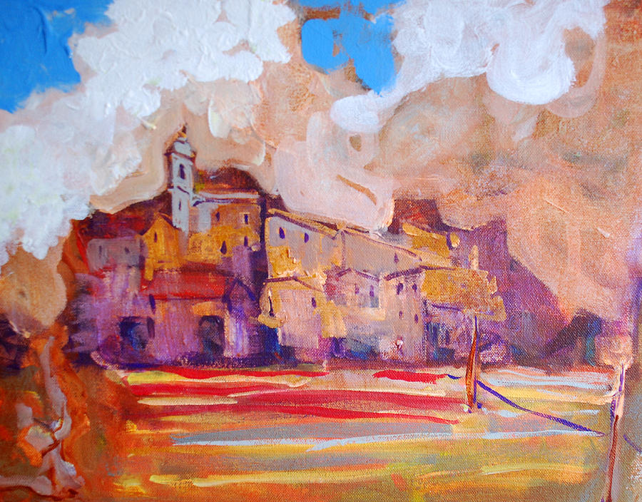  Tuscan Village Painting by Kurt Hausmann