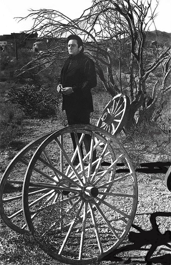 TV's Stagecoach homage 1986 Johnny Cash meditating Old Tucson Arizona ...