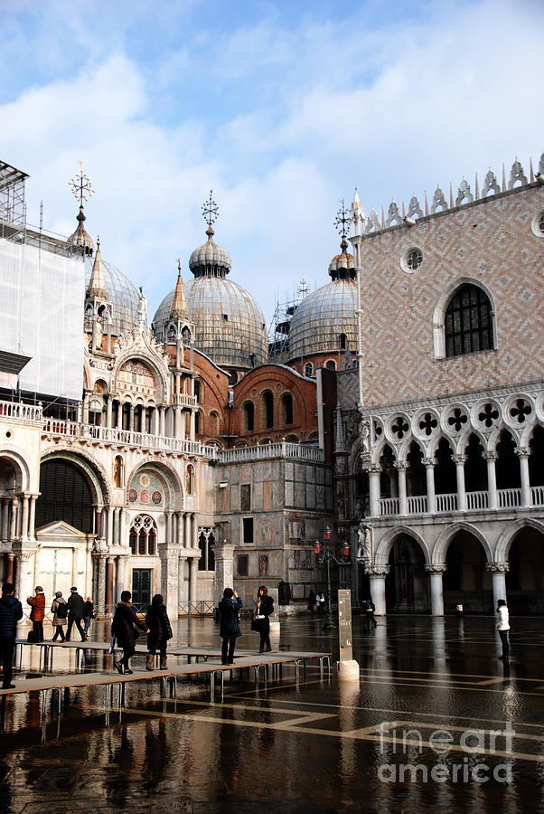  Viewing Area Piazza San Marco Photograph by Jacqueline M Lewis