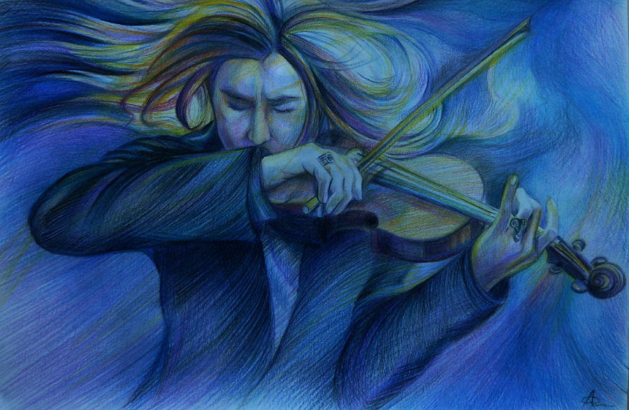  Virtuoso. David Garrett Drawing by Anna  Duyunova