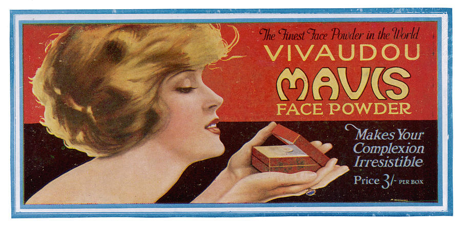 Vivadou Mavis Face Powder Makes Drawing By Mary Evans Picture Library