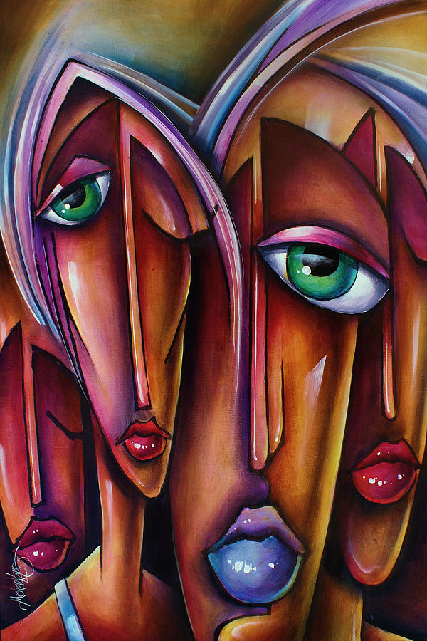 Portrait Painting -  Wanderers  by Michael Lang