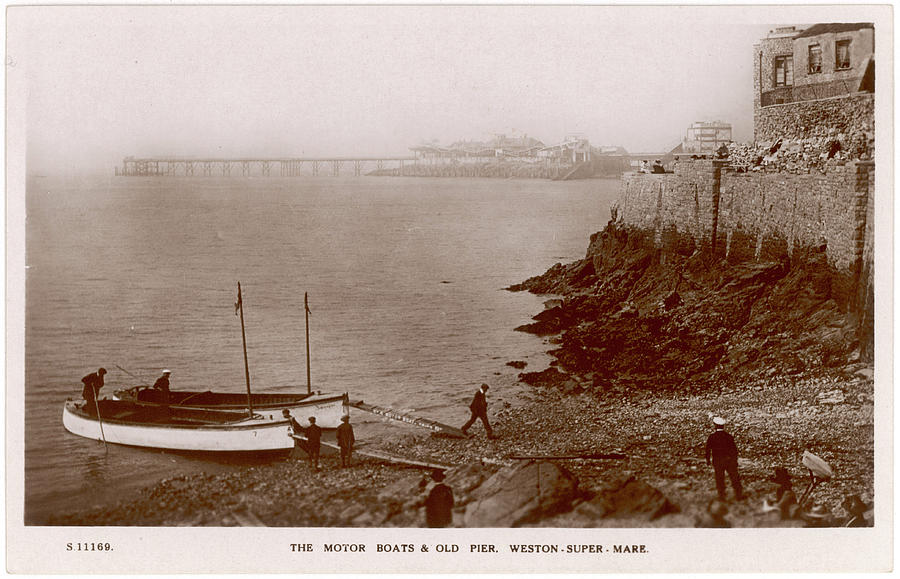 Weston-super-mare, Avon Motor Boats Photograph by Mary Evans Picture ...