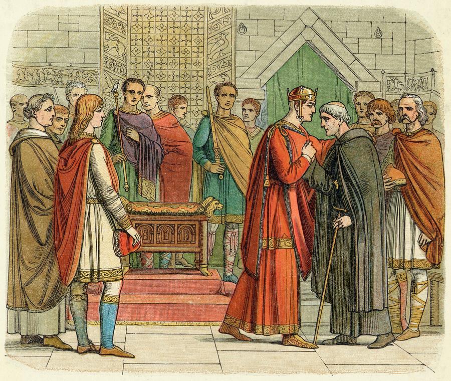 William I Meets With The English Drawing by Mary Evans Picture Library ...