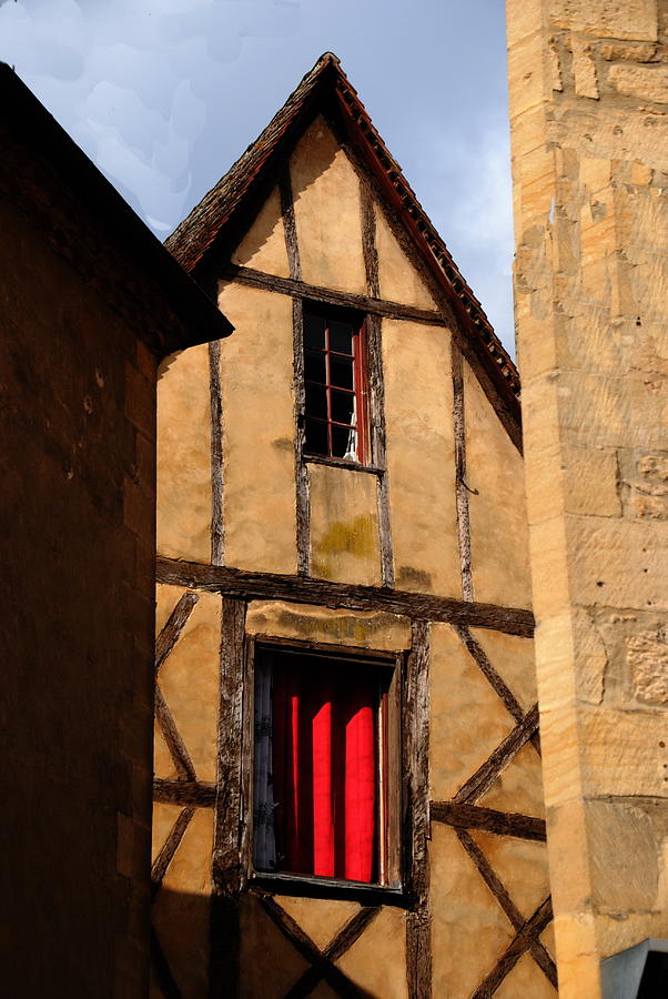  Windows and Beams - Provincial France Photograph by Jacqueline M Lewis