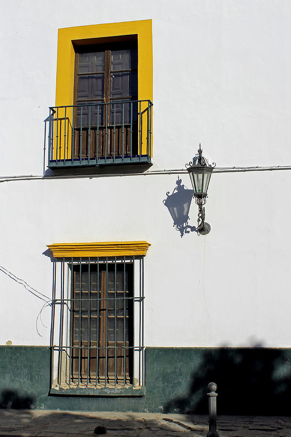  Windows and street light  Photograph by Tony Murtagh