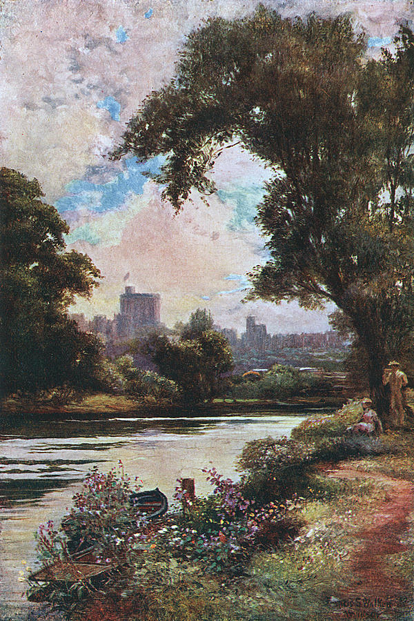 Castle Drawing -  Windsor, Berkshire  View Of The Castle by Mary Evans Picture Library
