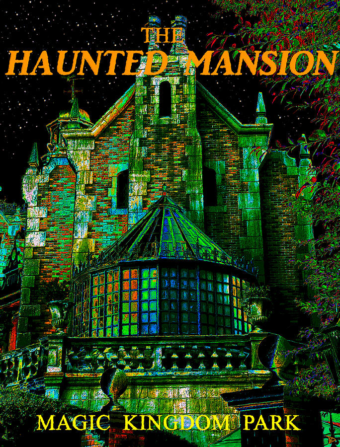 Haunted Mansion poster work A Painting by David Lee Thompson