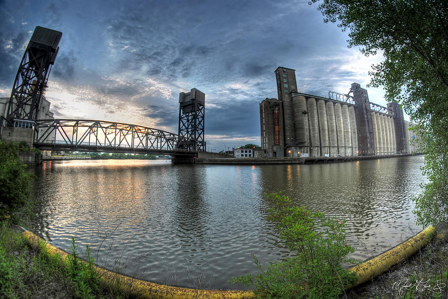 002 Approaching Dusk at the Grain Elevators Photograph by Michael Frank Jr
