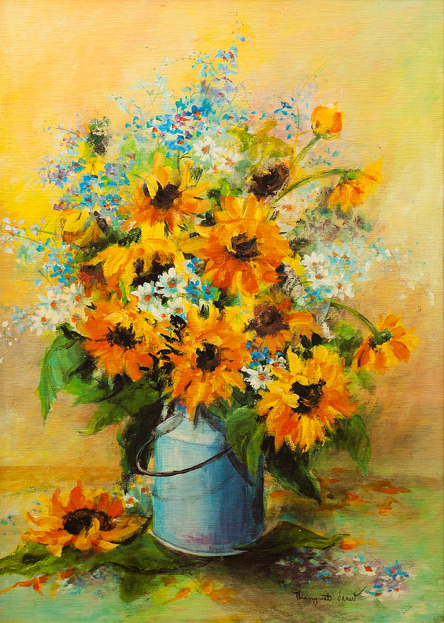 Nature Painting - Sunflowers bouquet-1 by REDlightIMAGE