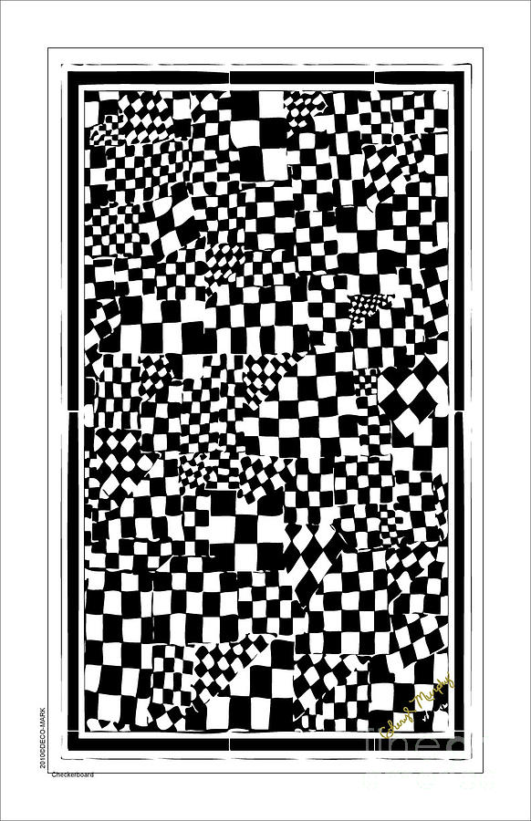 013 Checkerboard Mixed Media by Cheryl Turner