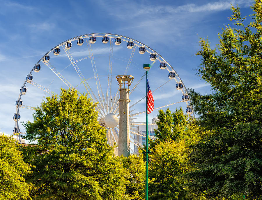 Atlanta Ferris Wheel Photograph by Frank J Benz