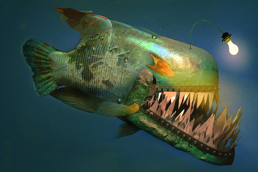 Iron Fish Digital Art by REDlightIMAGE Fine Art America