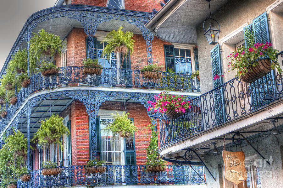 0255 Balconies - New Orleans Photograph by Steve Sturgill