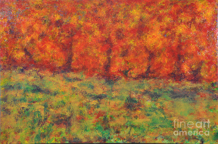 Abstract Painting - 028 Abstract Landscape by Chowdary V Arikatla