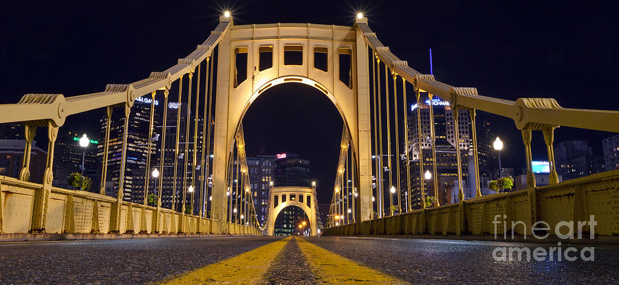 0304 Roberto Clemente Bridge Pittsburgh Photograph by Steve Sturgill