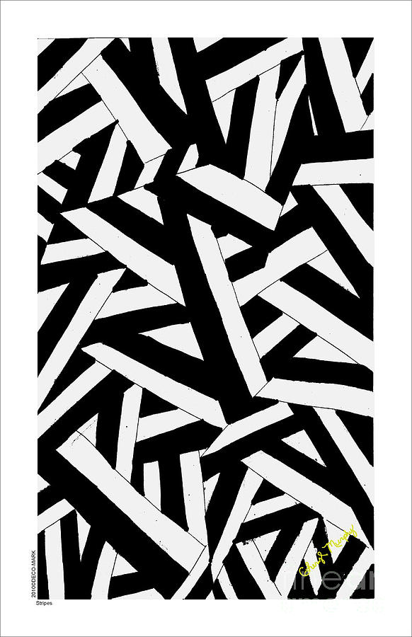 034 Stripes Digital Art by Cheryl Turner