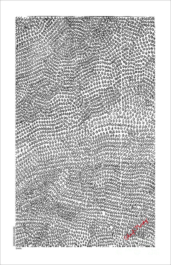 036 Swirls Digital Art by Cheryl Turner