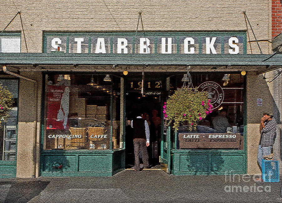0370 First Starbucks Photograph by Steve Sturgill
