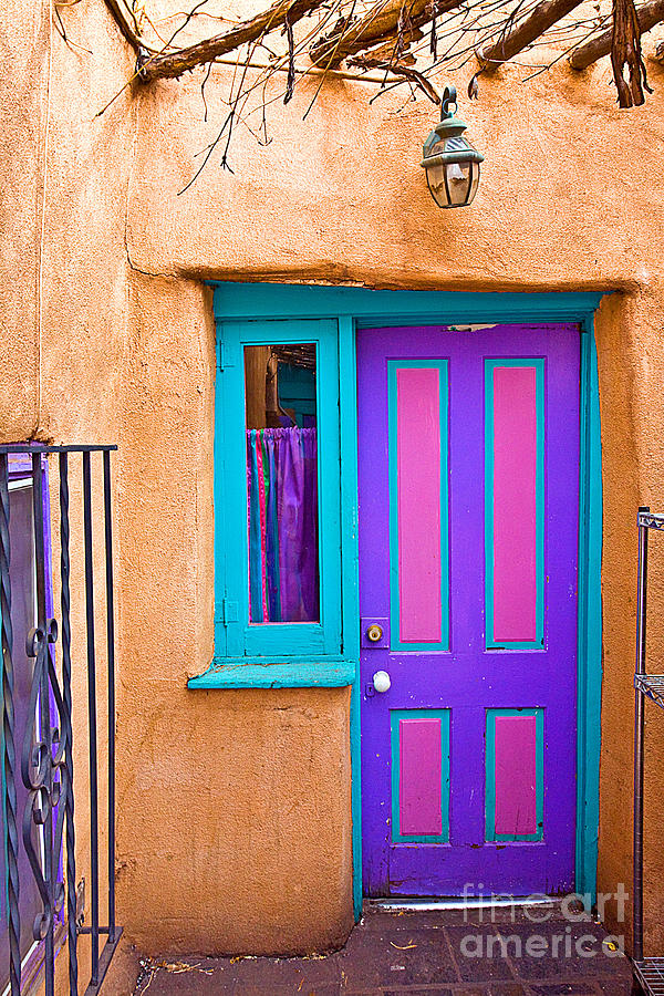 Santa Fe Photograph - 0382 Santa Fe Door by Steve Sturgill
