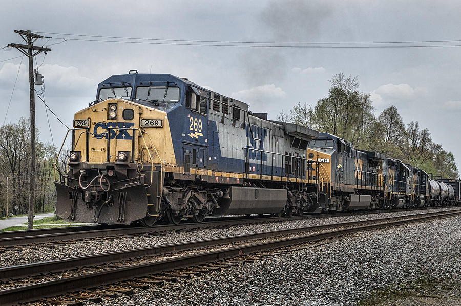 04.11.14 CSX 269 at Slaughters Ky #041114 Photograph by Jim Pearson