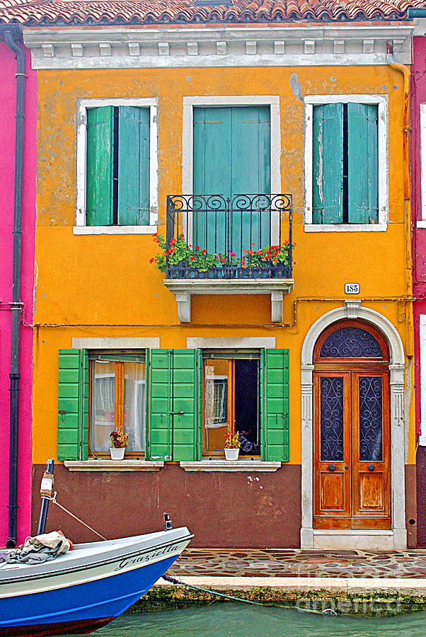 0578 Burano Italy Colorful House Photograph by Steve Sturgill