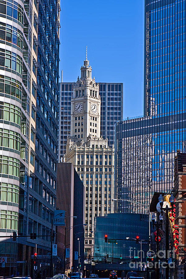 Chicago Photograph - 0593 Wrigley Building by Steve Sturgill