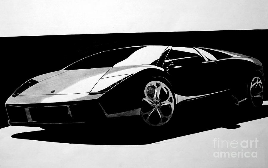 06' Lamborghini Murcielago Lp640 Drawing by Kaan Ipek - Fine Art America