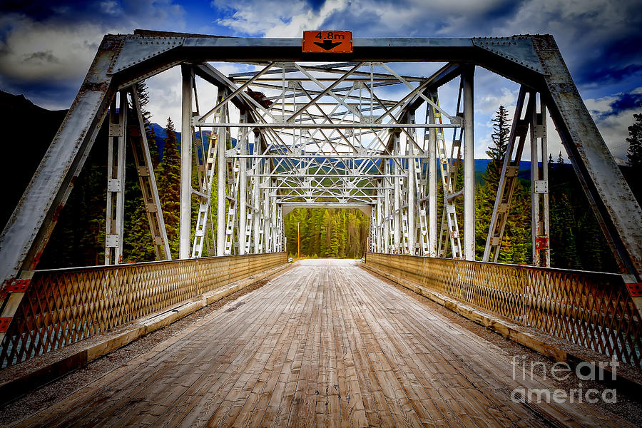 0649 Bow River Bridge Photograph by Steve Sturgill
