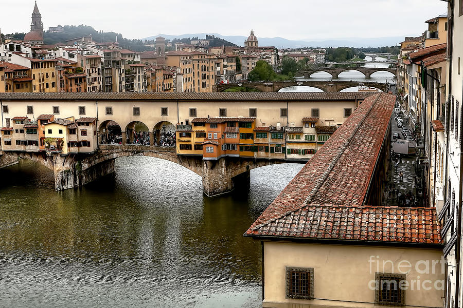 0769 Ponte Vecchio over the Arno River Photograph by Steve Sturgill